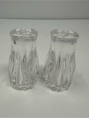 Towle 24% Lead Crystal Krokus Salt & Pepper Made In‎ Austria A1